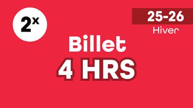 Image for: BILLET - 4 HRS - 2 JOUR